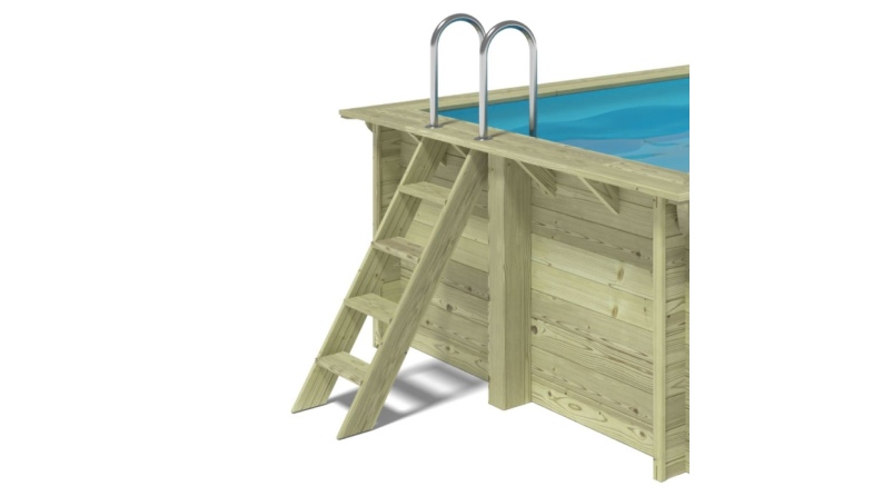 Pool AQUA 7 x 3.75 - H.1.45 m, grau, 