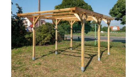 Carport Garagendach 3.04x5.12 m - 15.57 m2