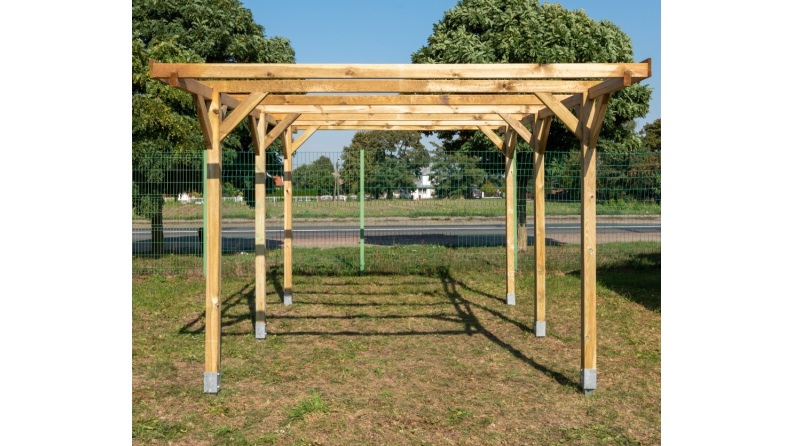 Carport Garagendach 3.04x5.12 m - 15.57 m2