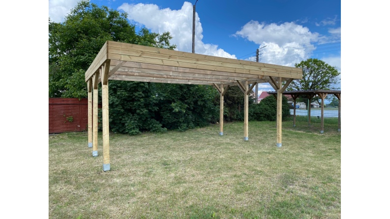 Carport Garagendach 6.06x5.03 m - 30.48 m2