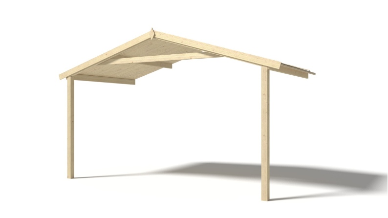 Gartenhaus, Gerätehaus – 4x4 m mit Anbau 4x3.76 m - 24 m²