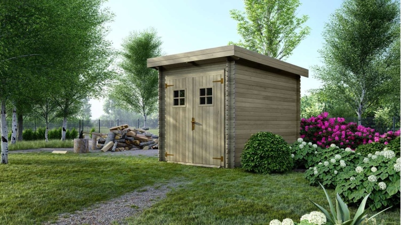 Gartenhaus, Gerätehaus 6m2 - 2x3m - 19mm - Imprägniert