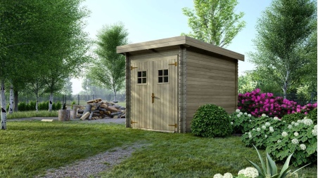 Gartenhaus, Gerätehaus 6m2 - 2x3m - 19mm - Imprägniert