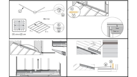 Universalboden für Gartenhäuser -  mm - Paket 3m2 - Imprägniert