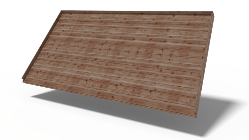 Universalboden für Gartenhäuser -  mm - Paket 3m2 - Imprägniert