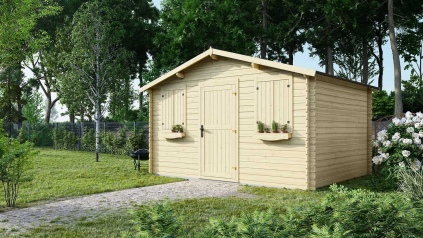 Gartenhaus, Gerätehaus 12m2 - 4x3m - 28mm