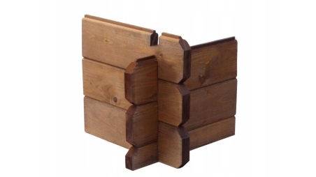 Veranda zum Gartenhaus 5x2m - Farbe Braun - Imprägniert