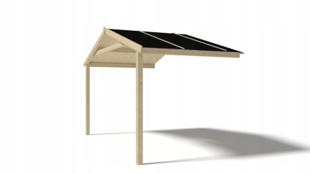 Überdachung für Veranden, Terrassen und Gartenhäuschen - 4x3m