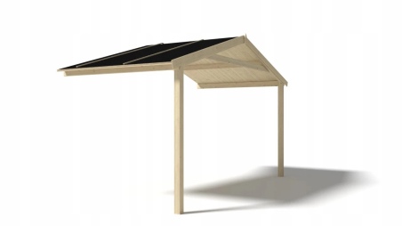 Überdachung für Veranden, Terrassen und Gartenhäuschen - 4x3m