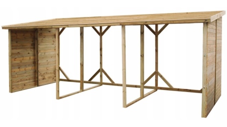 Holzschuppen 20m3 - 5.2x2m - H.2.06m - Imprägniert 