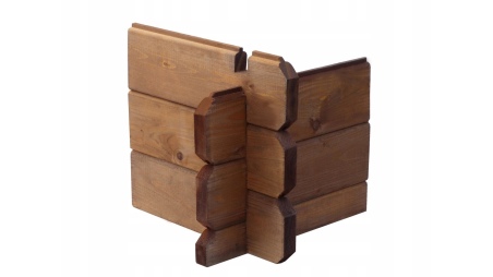 Veranda zum Gartenhaus 4x2m - Farbe Braun - Imprägniert