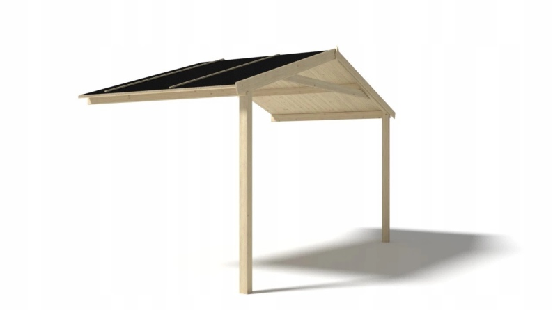 Überdachung für Veranden, Terrassen und Gartenhäuschen - 4x2m