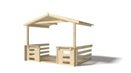 Überdachung für Veranden, Terrassen und Gartenhäuschen - 3x2m