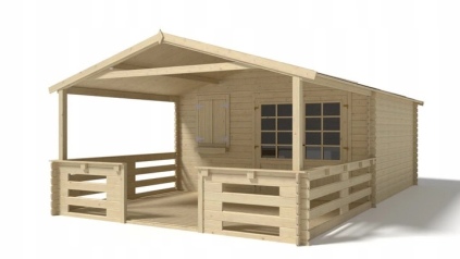 Gartenhaus, Gerätehaus – 4x4 m mit Anbau 4x3.76 m - 28 m²