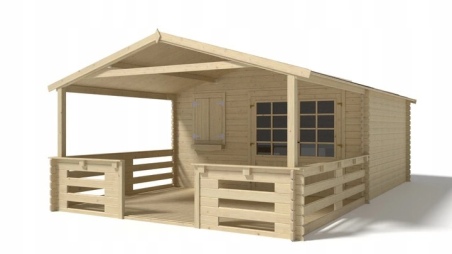 Gartenhaus, Gerätehaus – 4x4 m mit Anbau 4x3.76 m - 28 m²