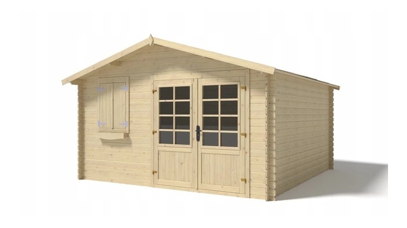 Gartenhaus, Gerätehaus – 4x4 m mit Anbau 4x3.76 m - 28 m²