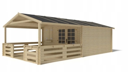 Gartenhaus, Gerätehaus – 4x4 m mit Anbau 4x3.76 m - 28 m²