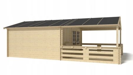 Gartenhaus, Gerätehaus – 4x4 m mit Anbau 4x3.76 m - 28 m²