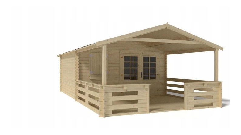 Gartenhaus, Gerätehaus – 4x4 m mit Anbau 4x3.76 m - 28 m²