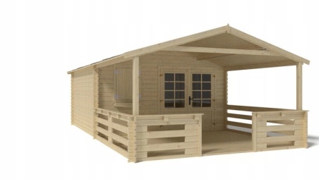 Gartenhaus, Gerätehaus – 4x4 m mit Anbau 4x3.76 m - 28 m²