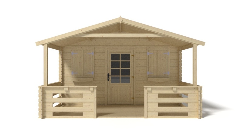 Gartenhaus, Gerätehaus – 4x3 m mit Anbau 4x2.76 m - 20 m²