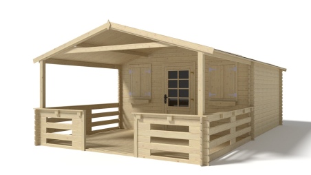 Gartenhaus, Gerätehaus – 4x3 m mit Anbau 4x2.76 m - 24 m²