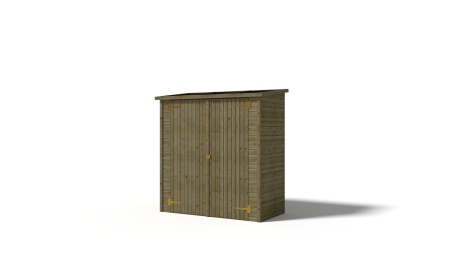 Geräteschrank 1.66x0.82m H.1.86 - mit Boden und Rückwand