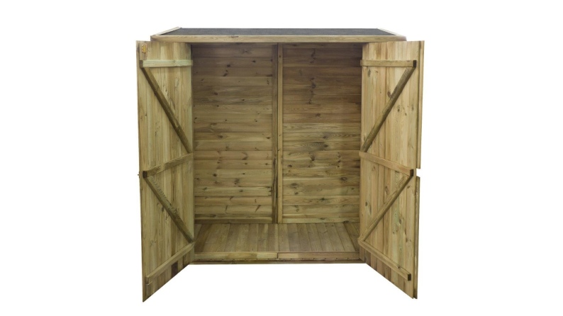 Geräteschrank 1.66x0.82m H.1.86 - mit Boden und Rückwand