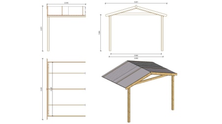 Gartenhaus, Gerätehaus – 3x3 m mit Anbau 3x2.76 m - 15 m²