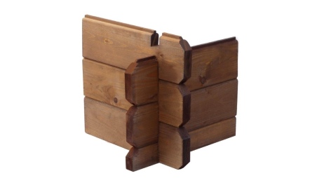 Veranda zum Gartenhaus 3x3m - Farbe Braun - Imprägniert