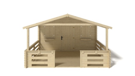 Gartenhaus, Gerätehaus – 4x3 m mit Anbau 4x2.76 m - 24 m²