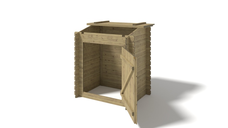 Gartenpoolschrank für Zubehör 1.2x0.89 m H.1.26 m - Imprägniert 