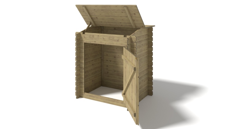 Gartenpoolschrank für Zubehör 1.2x0.89 m H.1.26 m - Imprägniert 