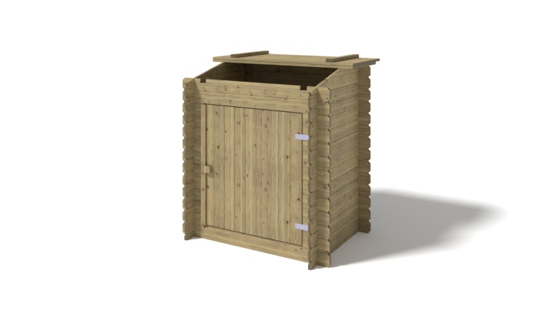 Gartenpoolschrank für Zubehör 1.2x0.89 m H.1.26 m - Imprägniert 