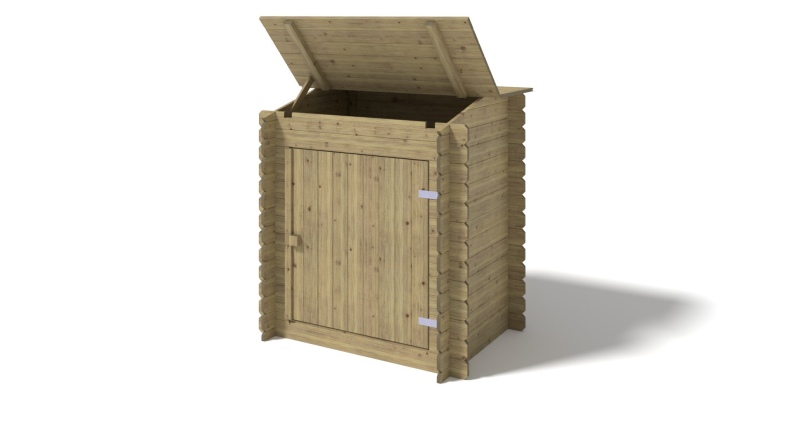 Gartenpoolschrank für Zubehör 1.2x0.89 m H.1.26 m - Imprägniert 