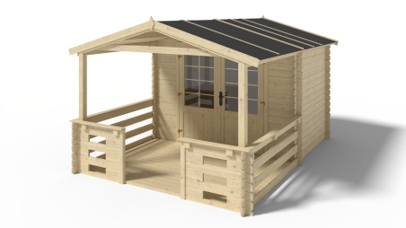 Gartenhaus, Gerätehaus – 3x2 m mit Anbau 3x1.76 m - 12 m²