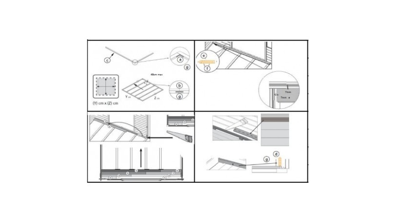 Gartenhaus, Gerätehaus – 4x3 m mit Anbau 4x2.76 m - 24 m² – Imprägniert
