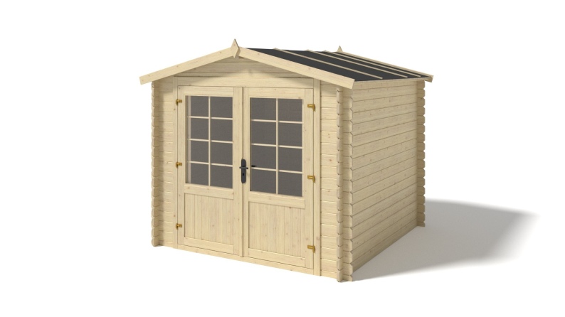 Gartenhaus, Gerätehaus 6.25m2 - 2.5x2.5m - 28mm