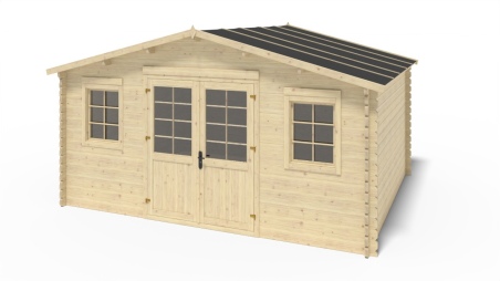 Gartenhaus, Gerätehaus – 5x4 m mit Anbau 5x3.72 m - 35 m²