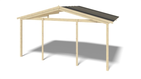 Gartenhaus, Gerätehaus – 5x4 m mit Anbau 5x3.72 m - 35 m²