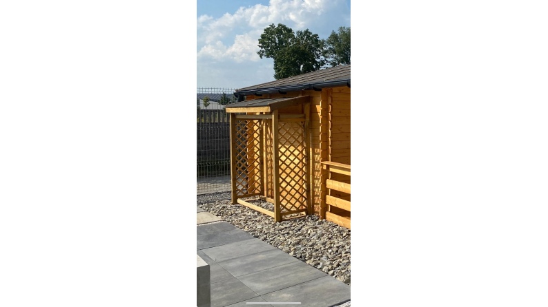 Holzschuppen 1.96m3 - 1.8x0.64m - H.1.8m - Imprägniert 