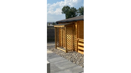 Holzschuppen 1.96m3 - 1.8x0.64m - H.1.8m - Imprägniert 