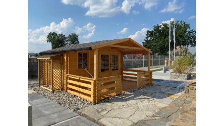 Holzschuppen 1.96m3 - 1.8x0.64m - H.1.8m - Imprägniert 