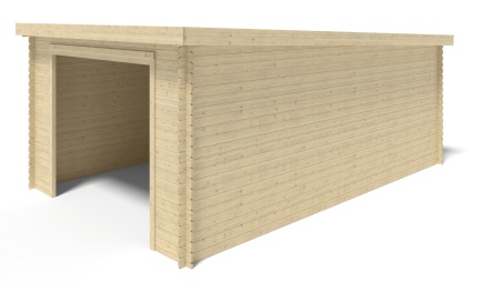 Autogarage aus Holz - 24m2 - 4x6m - 28mm