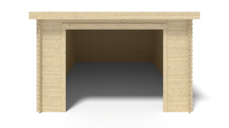 Autogarage aus Holz - 24m2 - 4x6m - 28mm