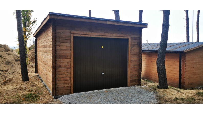 Autogarage aus Holz - 24m2 - 4x6m - 28mm