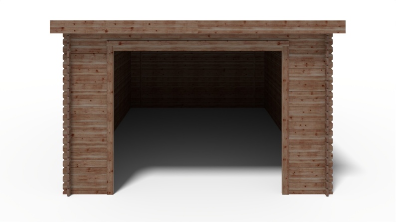 Autogarage aus Holz - 24m2 - 4x6m - 28mm - Imprägniert