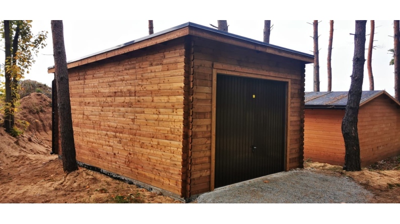 Autogarage aus Holz - 24m2 - 4x6m - 28mm - Imprägniert