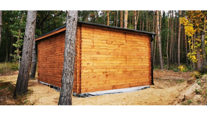 Autogarage aus Holz - 24m2 - 4x6m - 28mm - Imprägniert