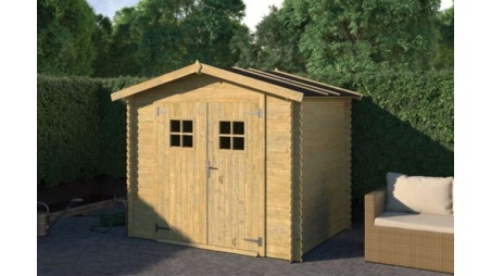 Gartenhaus, Gerätehaus 4.92m2 - 2.46x2m - 19mm - Imprägniert